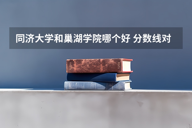 同济大学和巢湖学院哪个好 分数线对比