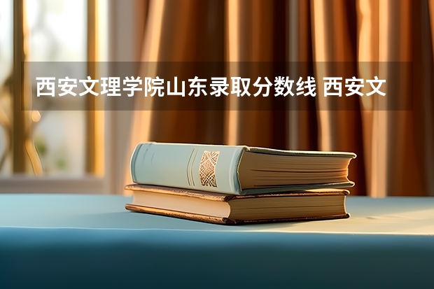 西安文理学院山东录取分数线 西安文理学院山东招生人数是多少