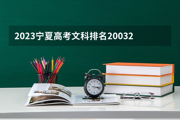2023宁夏高考文科排名20032的考生报哪所大学 往年录取分数线