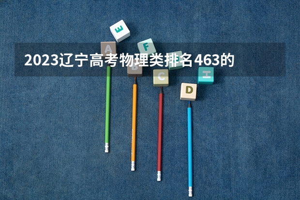 2023辽宁高考物理类排名463的考生报哪所大学 往年录取分数线