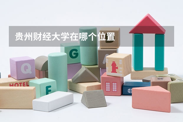 贵州财经大学在哪个位置