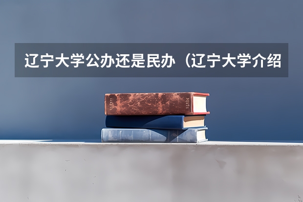 辽宁大学公办还是民办（辽宁大学介绍）
