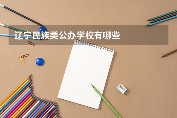 辽宁民族类公办学校有哪些