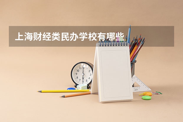 上海财经类民办学校有哪些